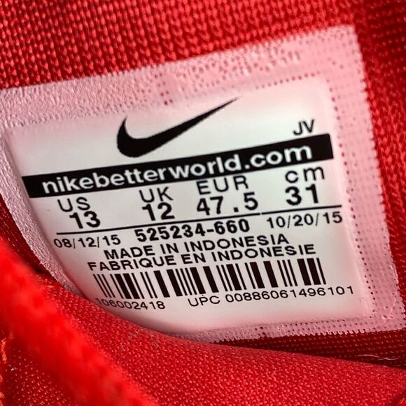 Nike Roshe One Premium 'University Red' sneaker shoes mens size 13 - Picture 8 of 8